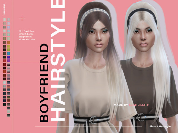 Sims 4 Boyfriend Hair by Leah Lillith at TSR