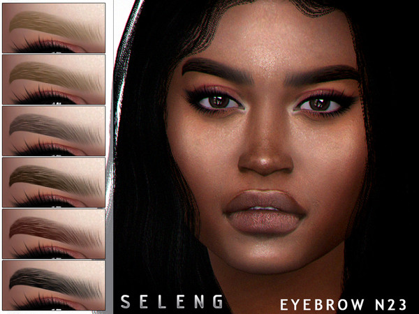 Sims 4 Eyebrows N23 by Seleng at TSR