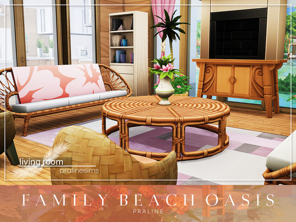 Sims 4 Family Beach Oasis by Pralinesims at TSR