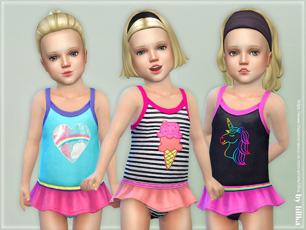 Sims 4 Toddler Swimsuit P08 by lillka at TSR
