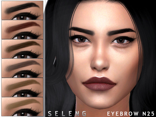 Sims 4 Eyebrows N25 by Seleng at TSR