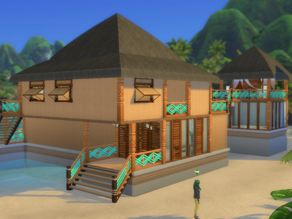 Sims 4 Beach House by simsjuly at TSR