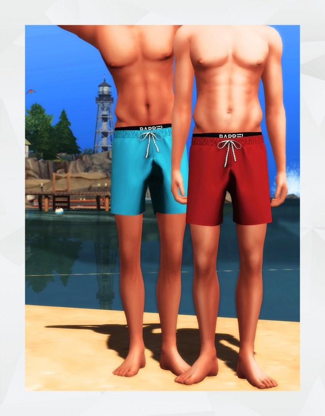 Sims 4 Layered Swim Shorts at Gorilla