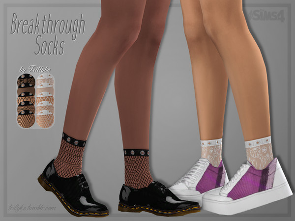 Sims 4 Breakthrough Socks by Trillyke at TSR
