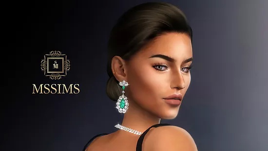 Sims 4 CHOPARD NECKLACE & EARRINGS at MSSIMS