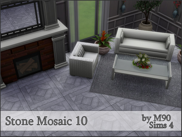 Sims 4 M90 Stone Mosaic 10 by Mircia90 at TSR