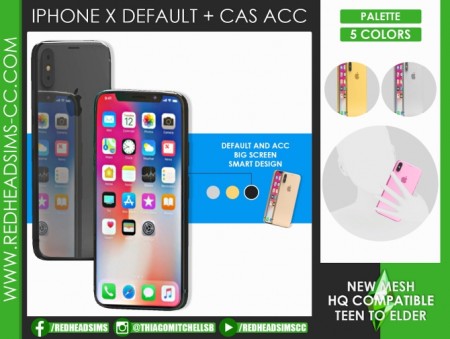 IPHONE X DEFAULT + CAS ACC by Thiago Mitchell at REDHEADSIMS