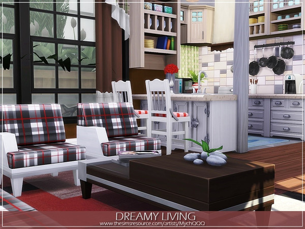 Sims 4 Dreamy Living by MychQQQ at TSR