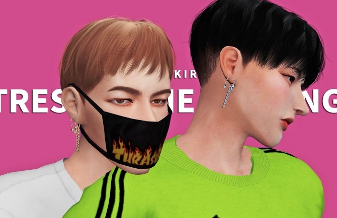 Sims 4 Tres CANINE earring at Kiro