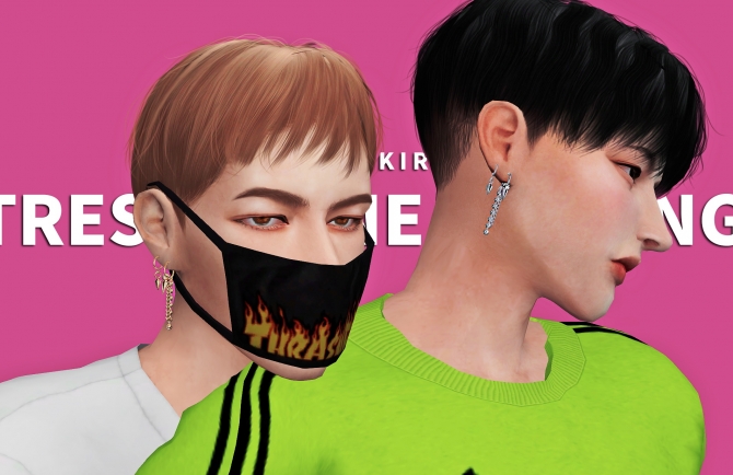 Tres CANINE earring at Kiro » Sims 4 Updates