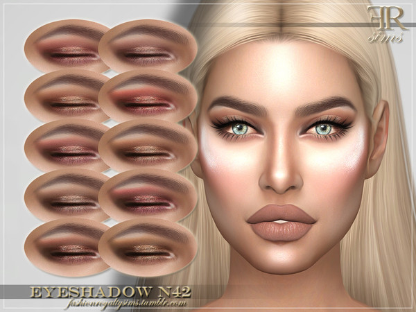 Sims 4 FRS Eyeshadow N42 by FashionRoyaltySims at TSR