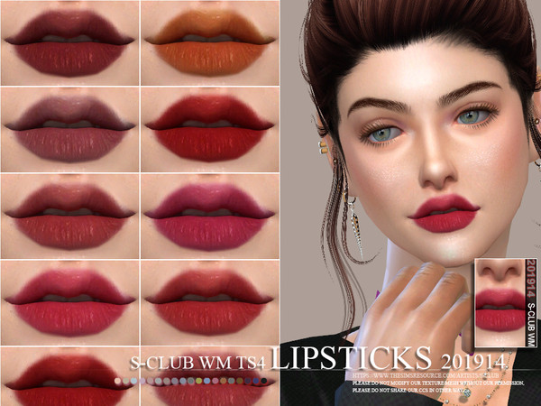 Sims 4 Lipstick 201914 by S Club WM at TSR