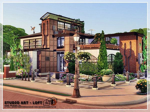 Sims 4 Studio ART Loft by Danuta720 at TSR