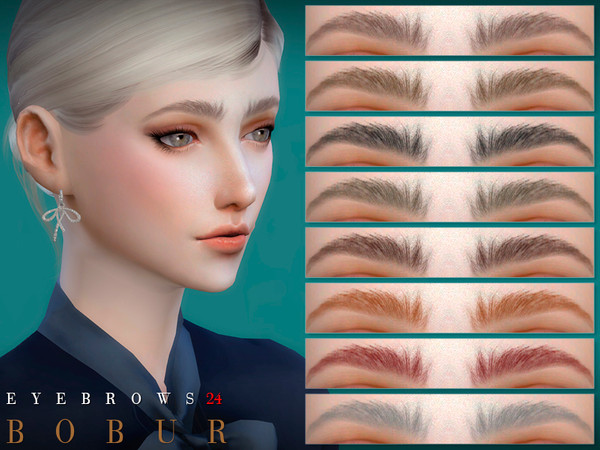 Sims 4 Eyebrows 24 by Bobur3 at TSR