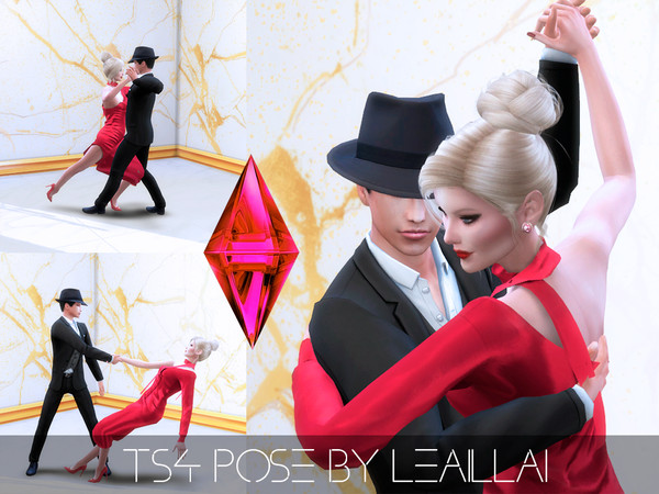 Sims 4 Tango poses by LeaIllai at TSR