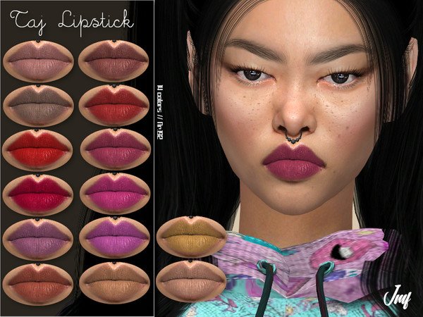 Sims 4 IMF Taj Lipstick N.192 by IzzieMcFire at TSR