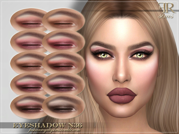 Sims 4 FRS Eyeshadow N36 by FashionRoyaltySims at TSR