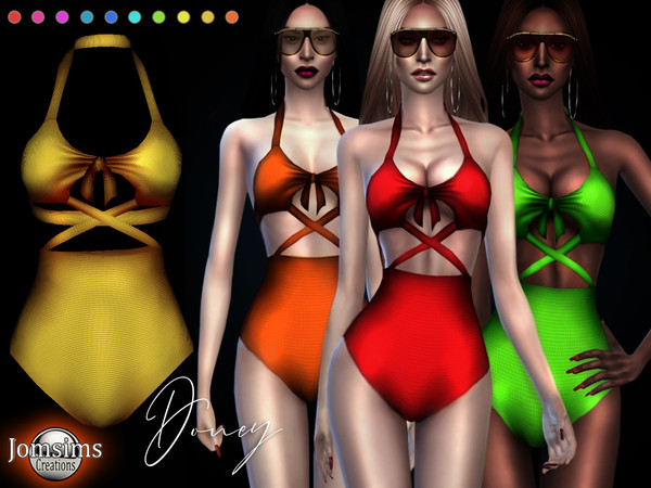 Sims 4 Doney swimsuit by jomsims at TSR