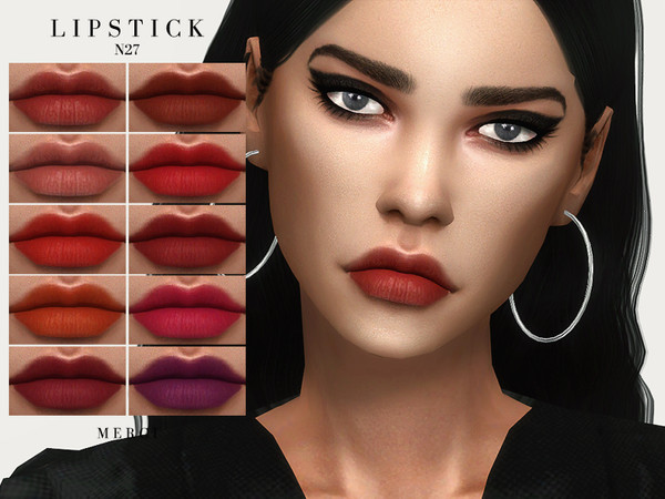 Sims 4 Lipstick N27 by Merci at TSR