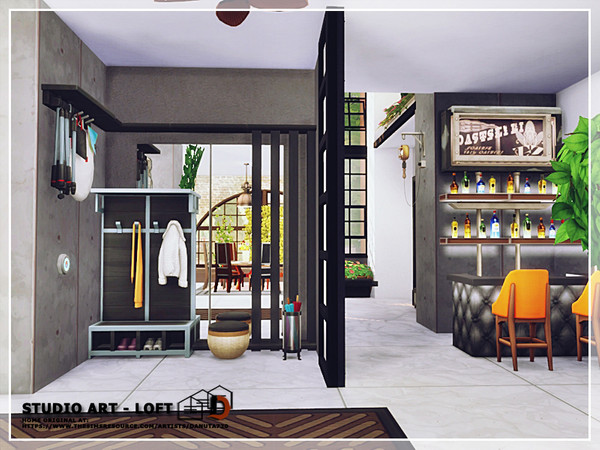 Sims 4 Studio ART Loft by Danuta720 at TSR