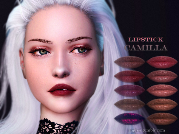 Sims 4 Camilla lipstick by ANGISSI at TSR