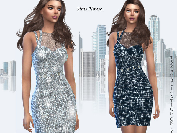 Sims 4 Dress Andromeda by Sims House at TSR