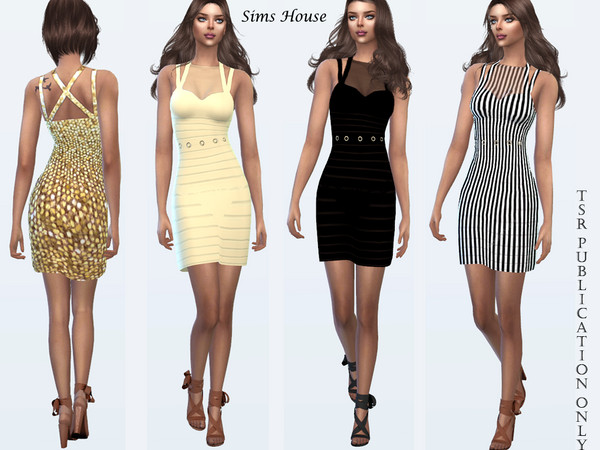 Sims 4 Dress Andromeda by Sims House at TSR