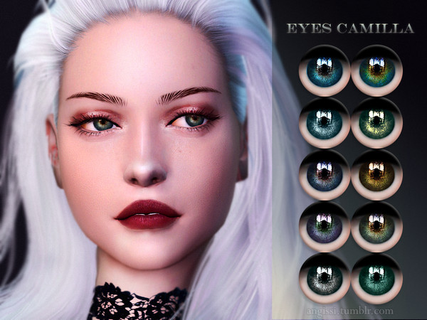 Sims 4 Camilla eyes by ANGISSI at TSR