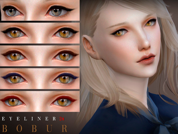 Sims 4 Eyeliner 24 by Bobur3 at TSR