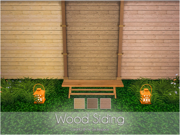 Sims 4 Wood Siding Walls by Caroll91 at TSR