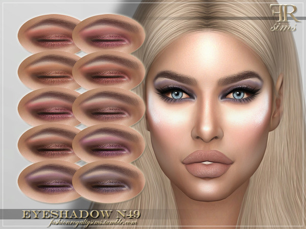 Sims 4 FRS Eyeshadow N49 by FashionRoyaltySims at TSR
