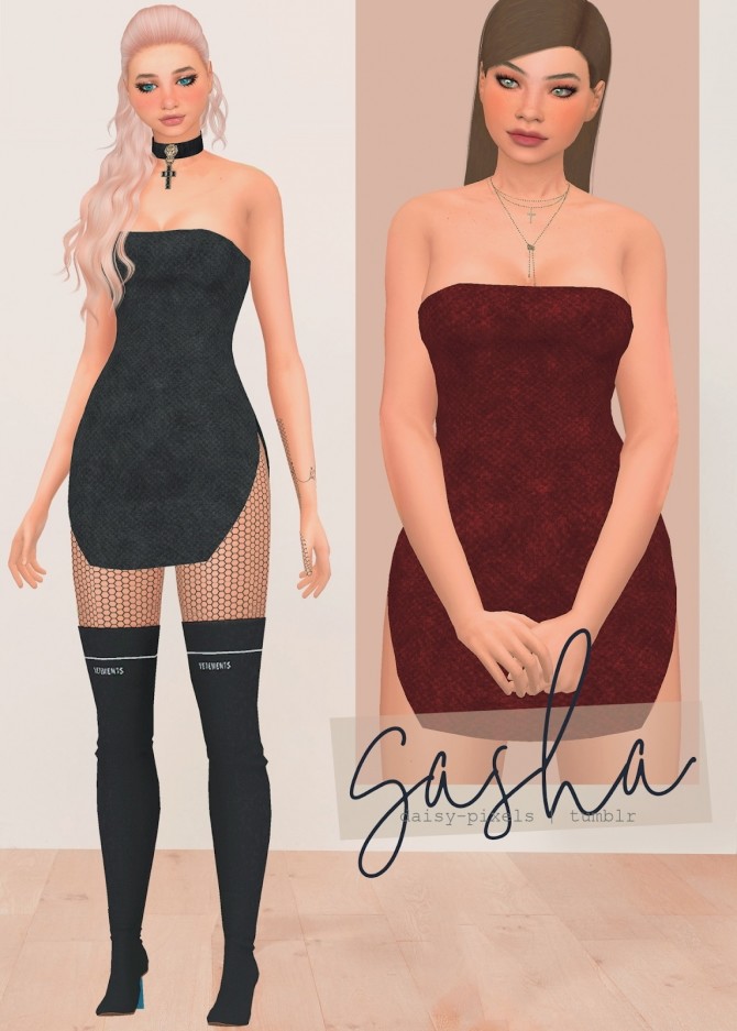 Sims 4 Sasha dress at Daisy Pixels