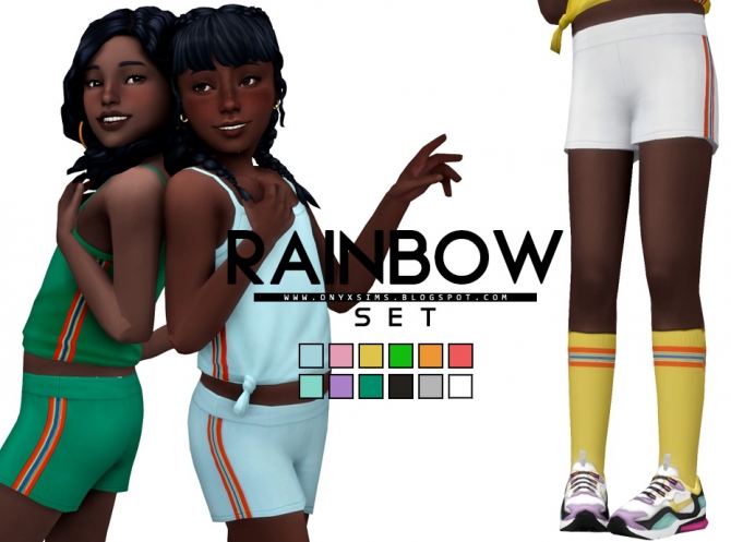 Rainbow Set at Onyx Sims » Sims 4 Updates