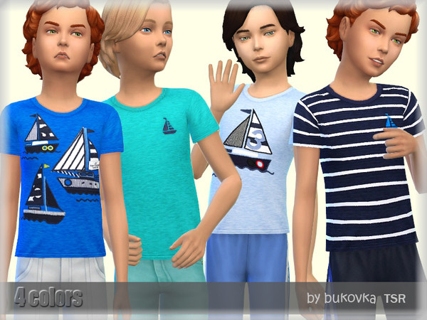 Sims 4 Shirt Sailing by bukovka at TSR
