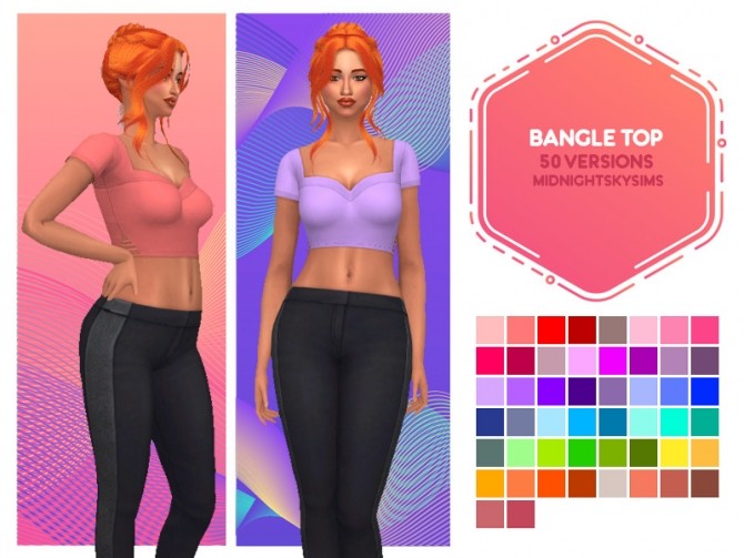 Sims 4 3 dresses and top at Midnightskysims