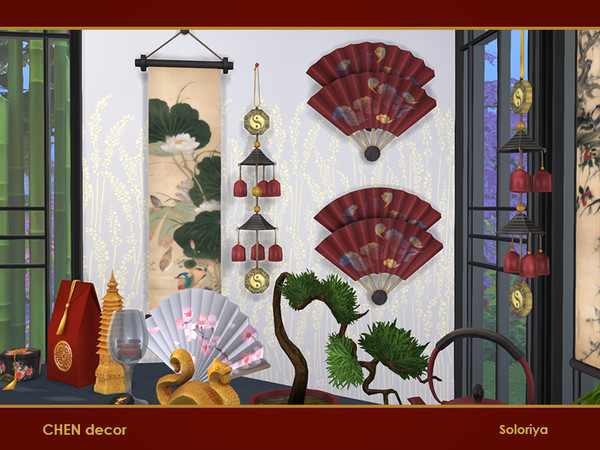 Sims 4 Chen Decor by soloriya at TSR