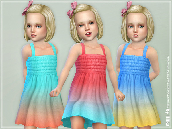 Sims 4 Toddler Dresses Collection P108 by lillka at TSR