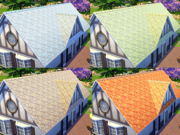 Sims 4 MB Calmed Waves Roof by matomibotaki at TSR