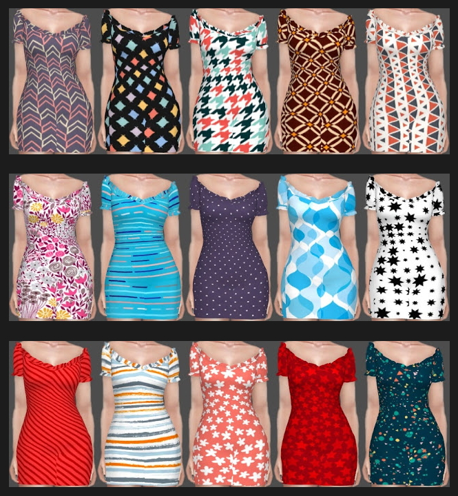 Sims 4 Experiment Sifix2 Dresses Recolors at Annett’s Sims 4 Welt