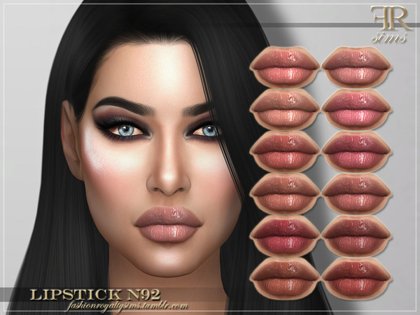 Sims 4 FRS Lipstick N92 by FashionRoyaltySims at TSR
