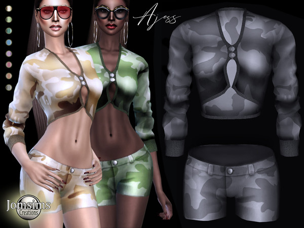 Sims 4 Ajess outfit by jomsims at TSR