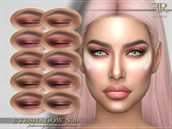 Sims 4 FRS Eyeshadow N39 by FashionRoyaltySims at TSR
