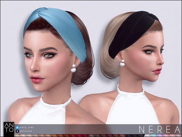 Sims 4 Nerea Hairstyle by Anto at TSR