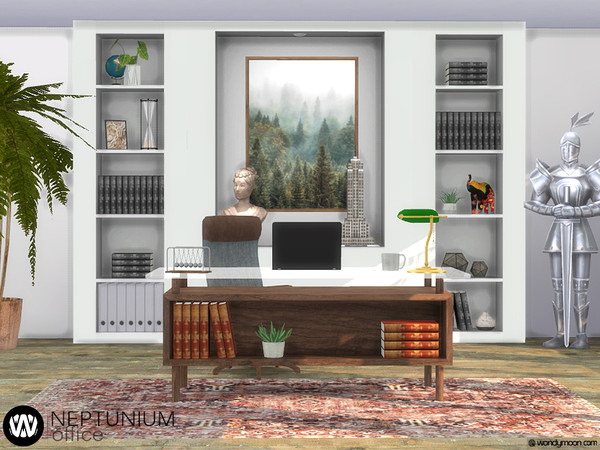 Sims 4 Neptunium Office by wondymoon at TSR