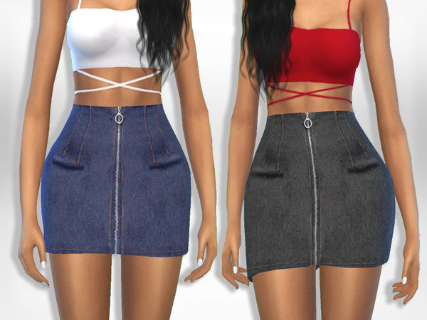 Sims 4 Mini Skirt by Puresim at TSR