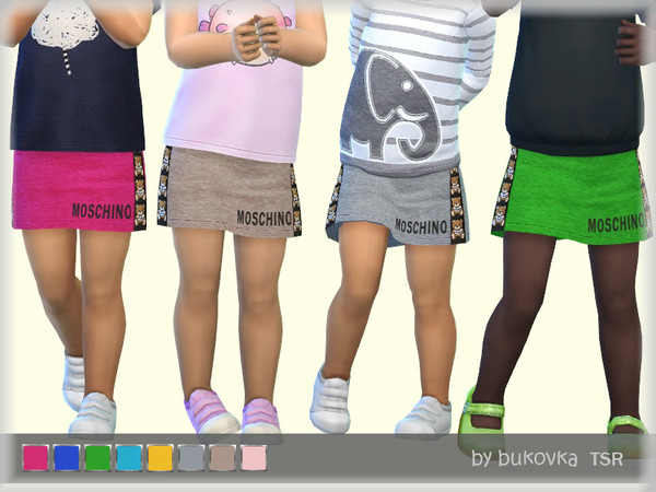 Sims 4 Skirt Toddler by bukovka at TSR