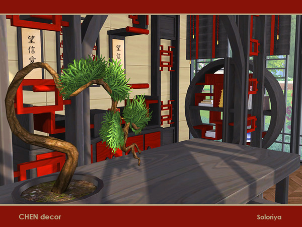 Sims 4 Chen Office by soloriya at TSR
