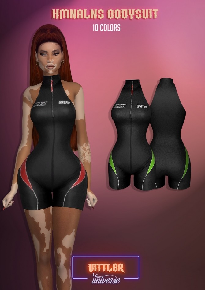 Sims 4 HMNALNS Bodysuit at Vittler Universe