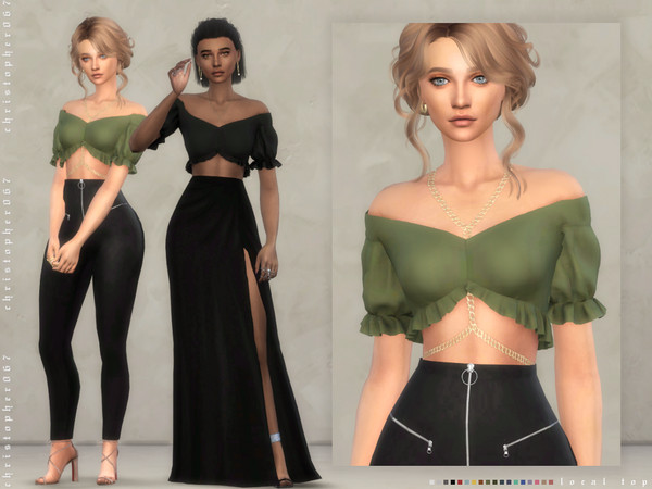 Sims 4 Local Top by Christopher067 at TSR