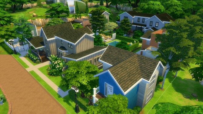 Sims 4 Primavera Village | 6 houses in 1 lot by iSandor at Mod The Sims